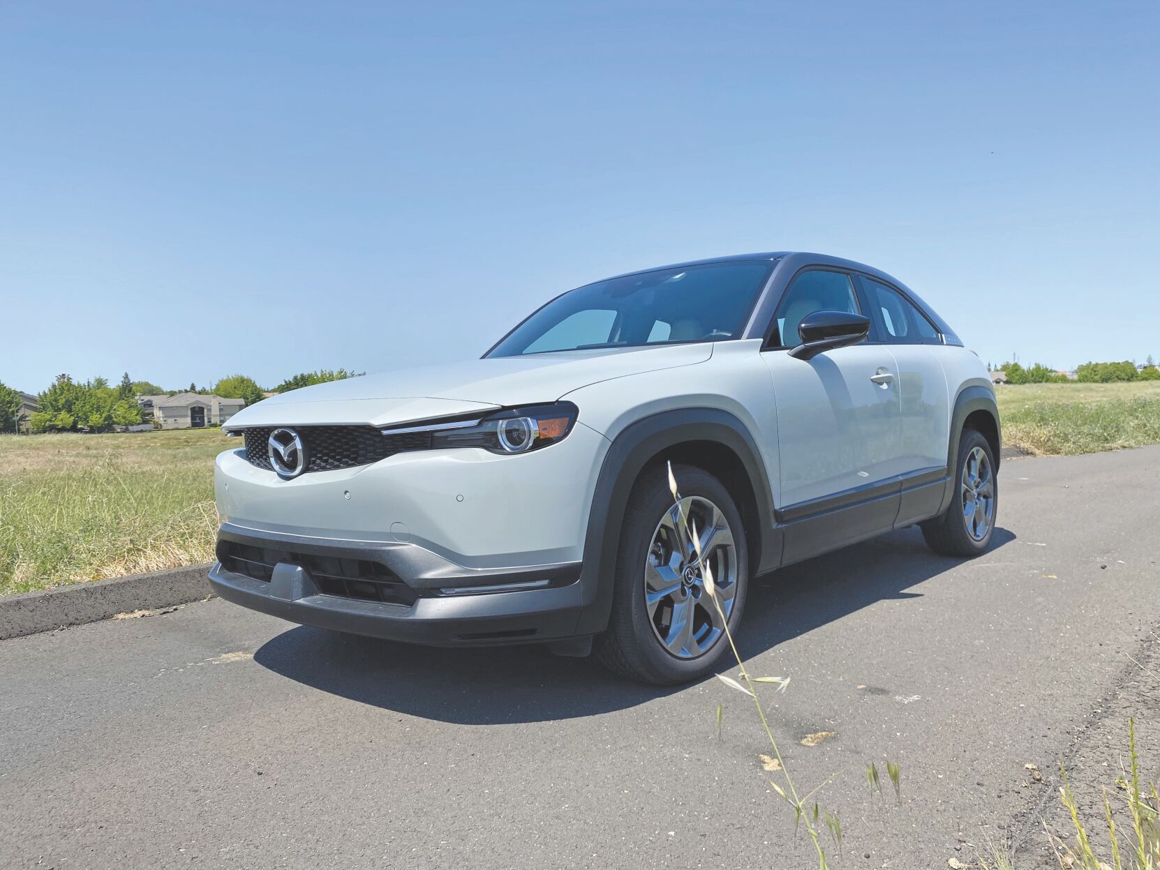 The 2022 Mazda MX-30 lacks power (143 horsepower) and range (100 miles) but has a lot of standard equipment.