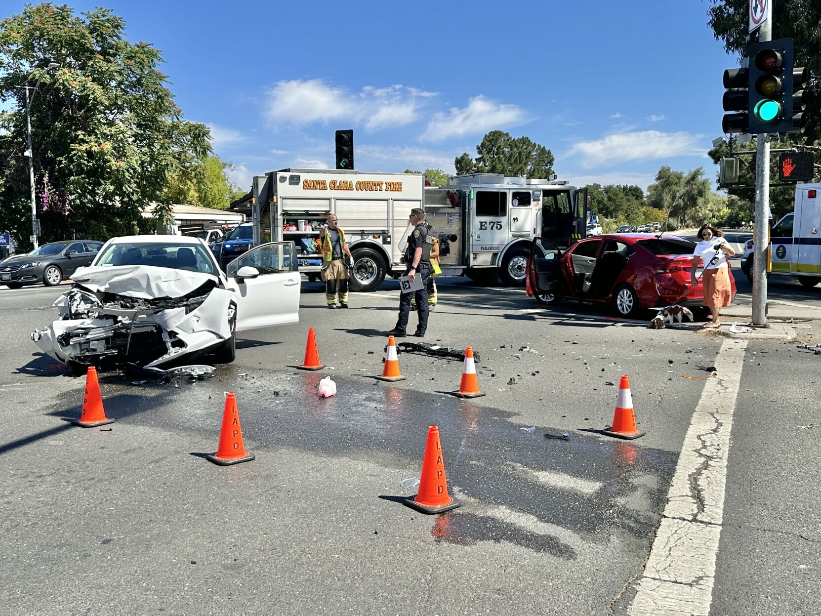 Collision at Main and Foothill