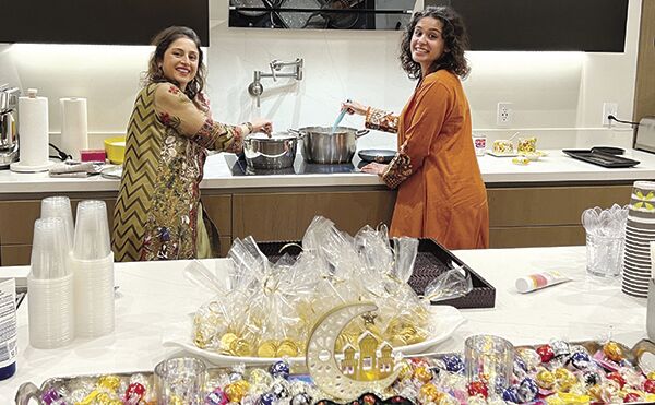 Stirring for hours becomes more fun with company – the Chand Raat celebration for Shireen Zia, left, gathers women to sing, sip and remember childhood traditions.