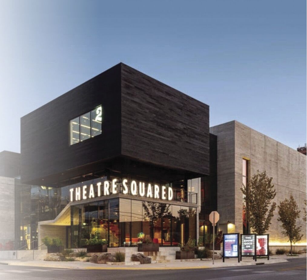 Last week’s theater presentation displayed this illustration, but the actual building hasn’t yet been designed.