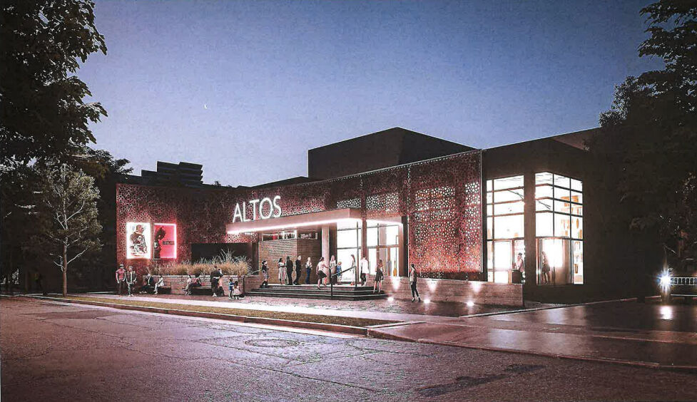 The New Theater Working Group presented this illustration of a small theater as part of members’ pitch to the Los Altos City Council.