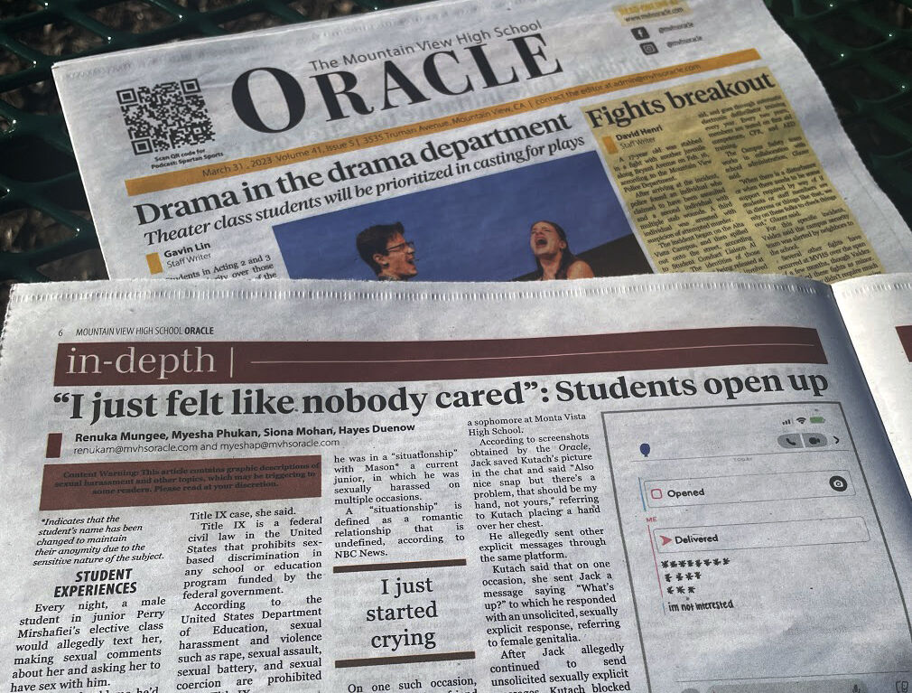 The Oracle, Mountain View High’s student newspaper, is the center of change and controversy that many student journalists deem as retaliation for publishing an article on sexual harassment.