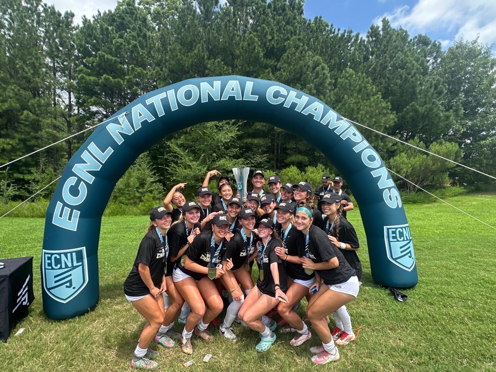 The MVLA Soccer Club 09G Gunners girls team won the ECNL title at the U16 level in July.