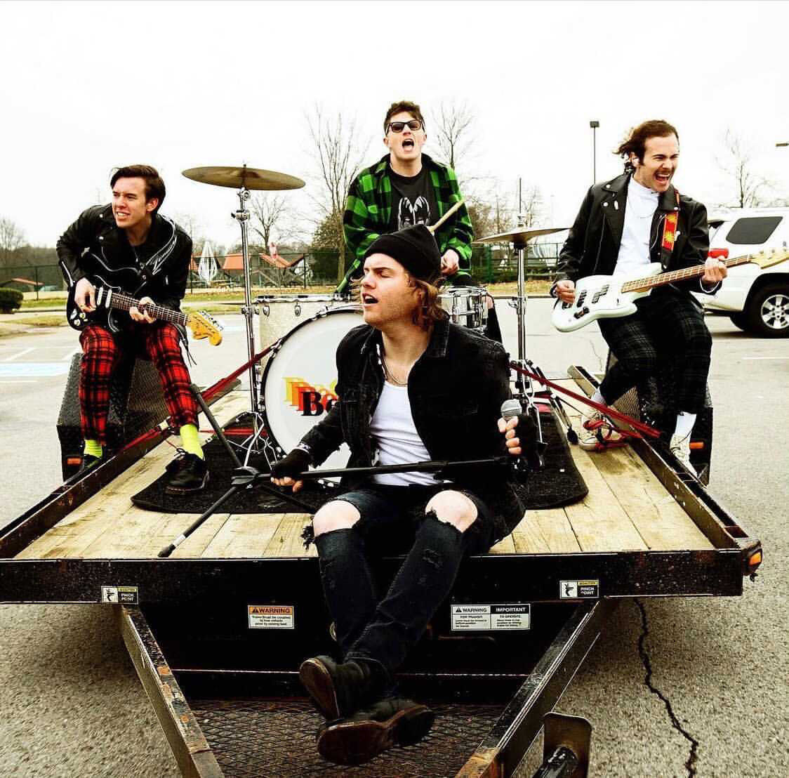 Chase Wofford, on drums, performs with the band Betcha.