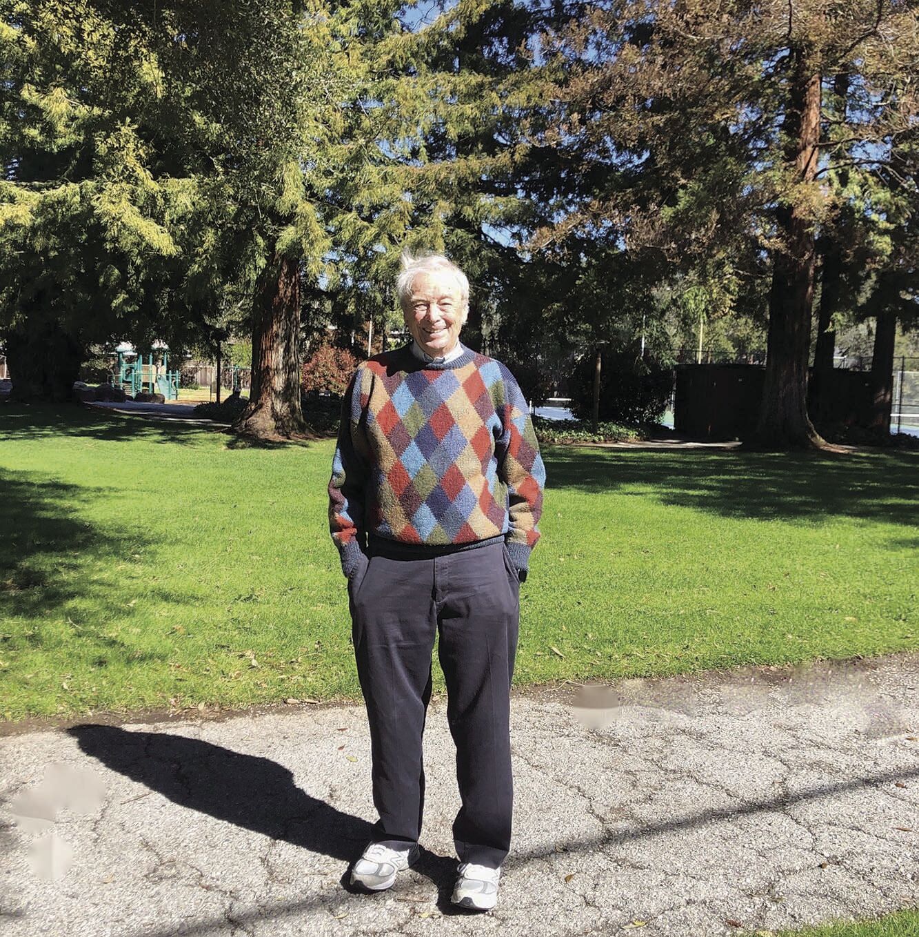 Local businessman Dick Foley stands in Marymeade Park on acreage that might not have become a park at all if he had not worked to make that happen. The park opened in 1975 on Fremont Avenue near Grant Road.