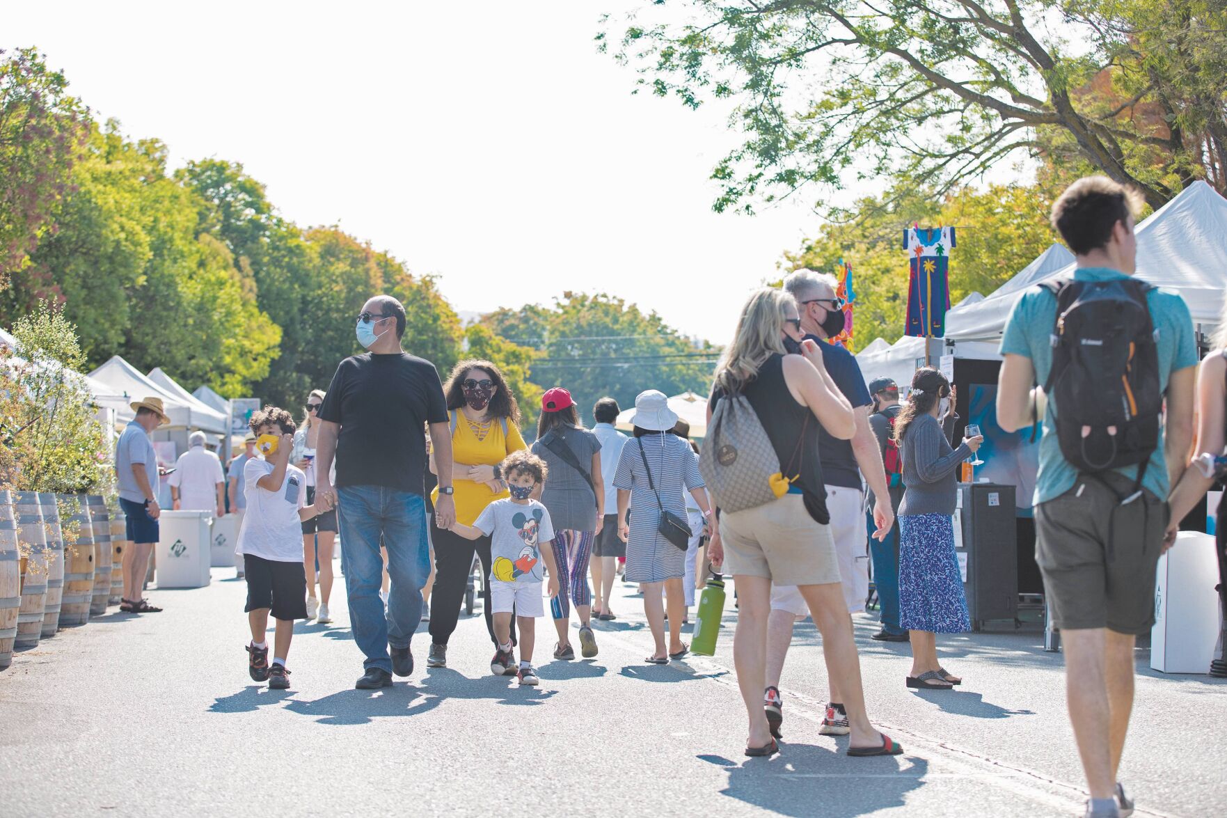 The annual Los Altos Arts & Wine Festival, scheduled this weekend, attracts thousands of people to downtown. The crowds are good for some merchants, but not for all of them.