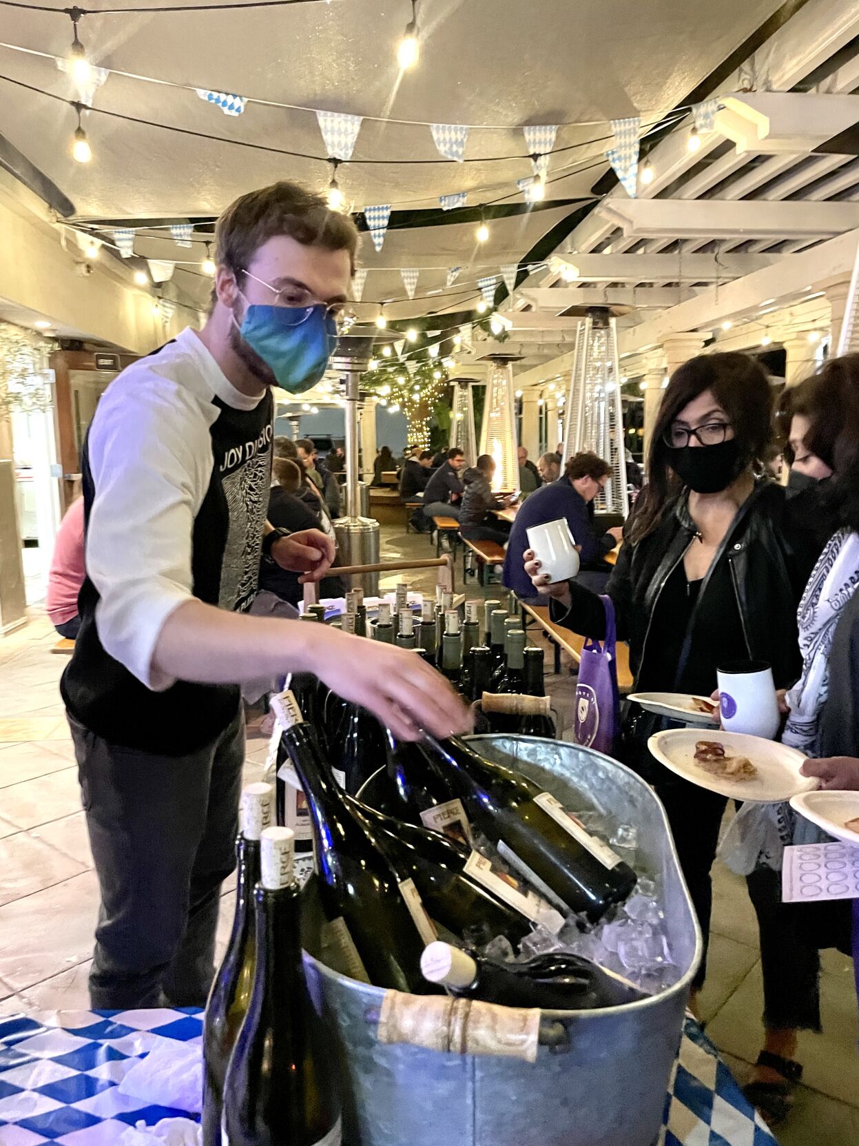 Wine is served at a previous year's Taste of Mountain View event.