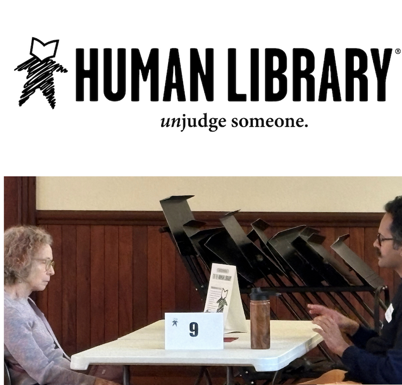 A Human Library dialog at an event.