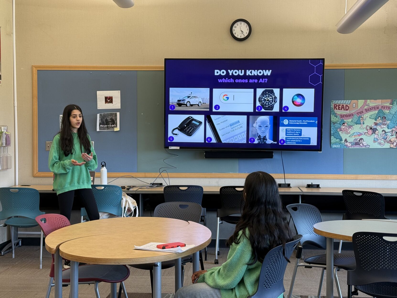 St. Francis junior Kaashvi Mittal hosted and lecture on the importance of AI in the classroom and how it can be used in the healthcare industry to spot early signs of diseases.