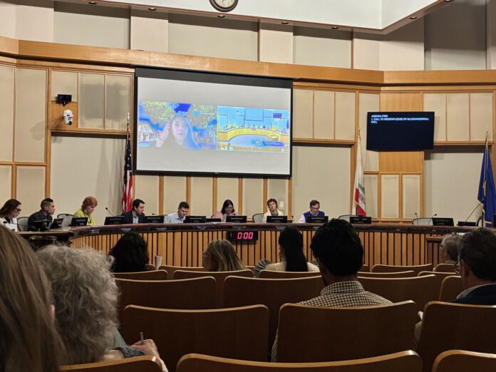 Mountain View's city council meeting on Oct. 13.