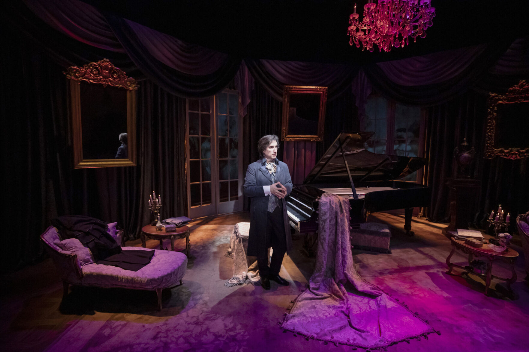 Virtuoso pianist/performer Hershey Felder plays Chopin in his latest one-man show for TheatreWorks Silicon Valley, running through Sept. 11 in Mountain View.