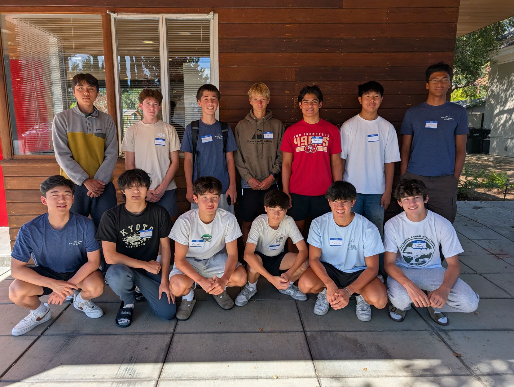 The 2025-2026 MVLA Service League of Boys executive board.