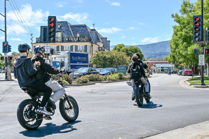Bike safety, or lack thereof, in downtown Los Altos is among the concerns of the Complete Streets Commission.